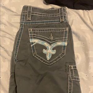 Rock revival cargo shorts